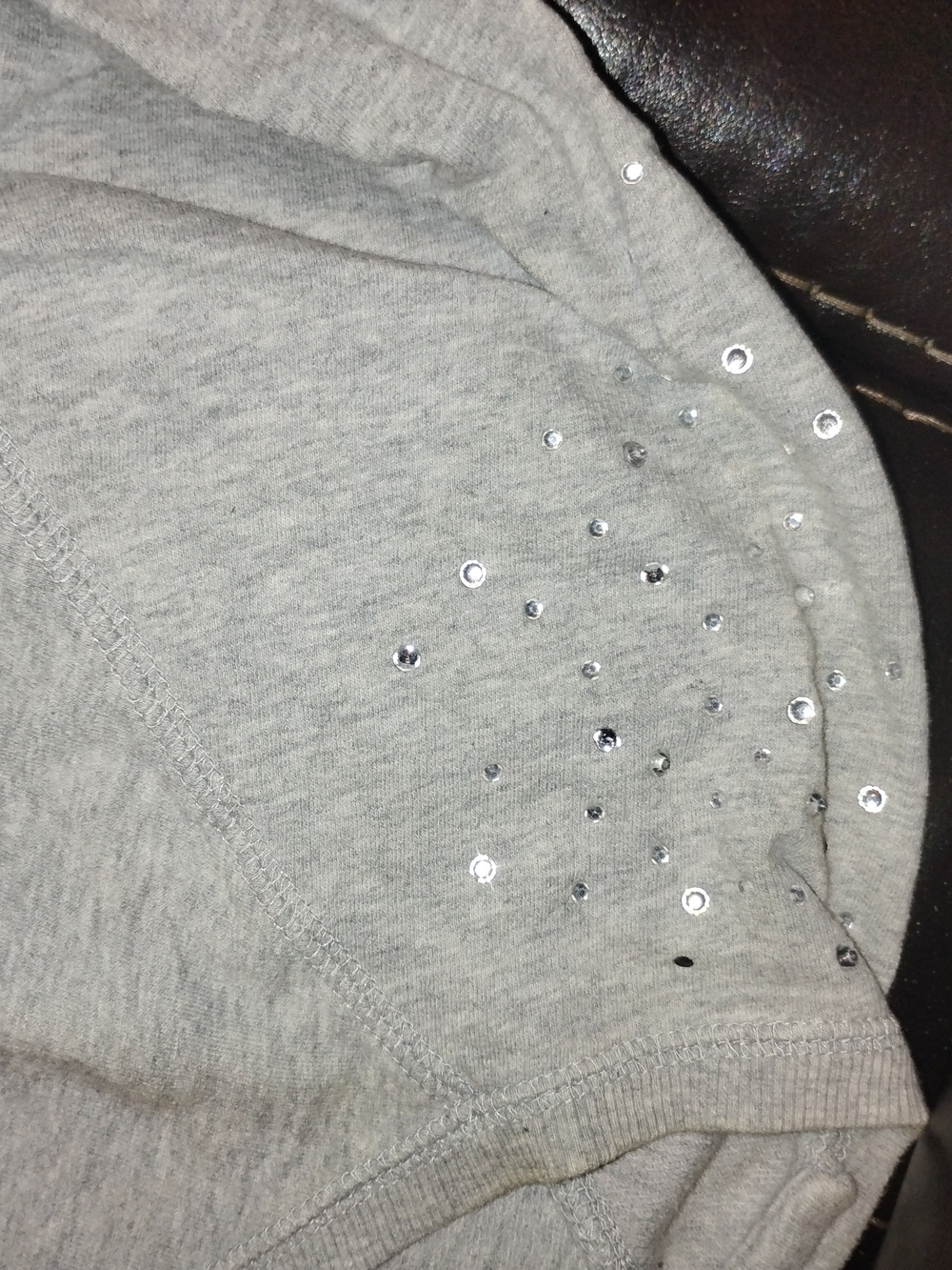 Style & Co. Light Gray Graphic Sweatshirt